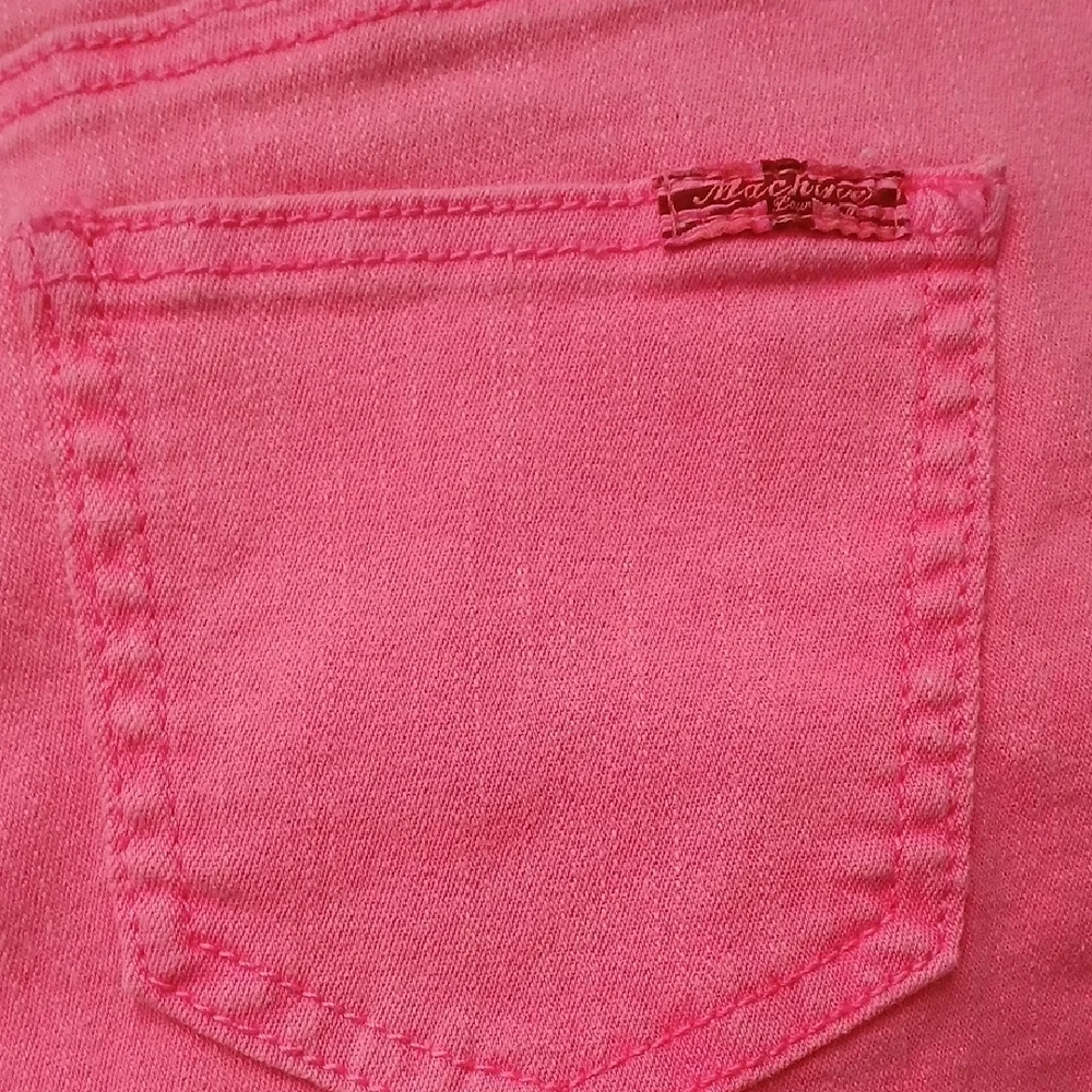 Pink Distressed Denim Shorts - Picture 7 of 7